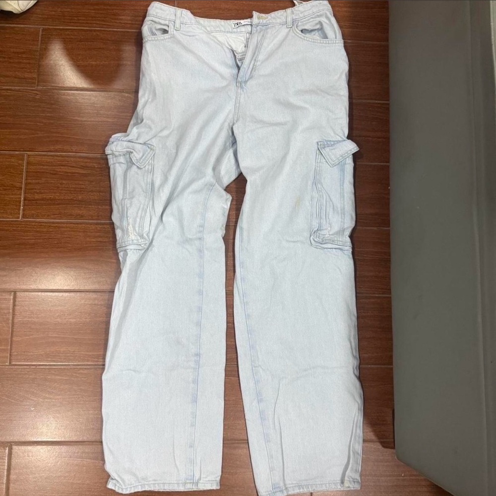Women zara cargos jeans sz 10